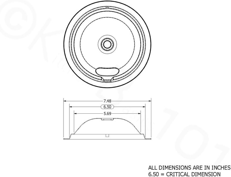 Kitchen Basics 101 Made in the USA Chrome Drip Pan Set Replacement for Frigidaire Kenmore 316048413 and 316048414: 2 ea 6” and 8" - Image 4